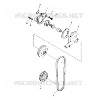 POMPE A EAU  400 (4914131413035A) pour Polaris SKS de 1988