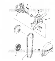POMPE A EAU 650 (4914131413036A) pour Polaris SKS de 1988
