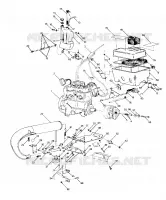 SUPPORT MOTEUR Classic and 400 (4914131413017A) pour Polaris SKS de 1988