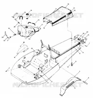 CHASSIS AND SIEGE LTR/STARTRAK (4914141414001A) pour Polaris OTHERS de 1988
