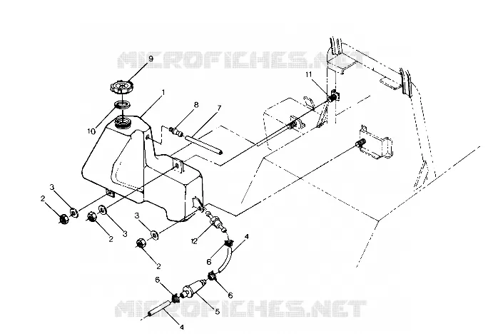 RESERVOIR D'HUILE LTR/STARTRAK (4914141414016A) Polaris SNOWMOBILES autre 1988 OTHERS  SWE STARTRAK - S881027