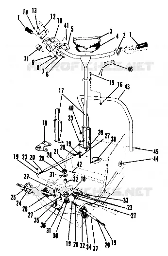 DIRECTION (4910941094013A) Polaris SNOWMOBILES 400 1986 OTHERS  400 - 0860759