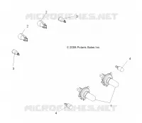 AMPOULES   A11DX85FF (49ATVBULBS09SPXP850I) pour Polaris SPORTSMAN TOURING EPS 850 INTL de 2011