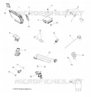 BOUTONS, CAPTEURS, ECU and CONTROL MODULES   A11DX85FF (49ATVSWITCHES11SPTRGEPS850I) pour Polaris SPORTSMAN TOURING EPS 850 INTL de 2011