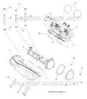 CORPS DE PAPILLON   A11DX85FF (49ATVTHROTTLEBODY09SPXP850) pour Polaris SPORTSMAN TOURING EPS 850 INTL de 2011
