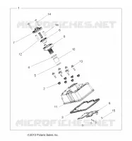 MOTEUR, COUVERCLE SOUPAPE   A11DX85FF (49ATVVALVE11SPXP850) pour Polaris SPORTSMAN TOURING EPS 850 INTL de 2011