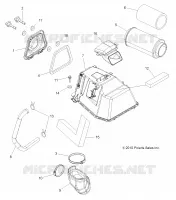 MOTEUR, PRISE D'AIR (BUILT 10/22/10 AND BEFORE)   A11DX85FF (49ATVAIRADMISSION10SPXP550) pour Polaris SPORTSMAN TOURING EPS 850 INTL de 2011