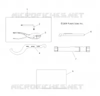 OUTILS   A11DX85FF (49ATVTOOL10SPXP550) pour Polaris SPORTSMAN TOURING EPS 850 INTL de 2011