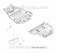 PROTECTIONS INFERIEUR   A11DX85FF (49ATVSKIDPLATE11SPTRG550) pour Polaris SPORTSMAN TOURING EPS 850 INTL de 2011