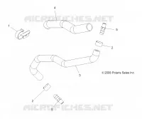 REFROIDISSEMENT BYPASS   A11DX85FF (49ATVCOOLBYPASS09SPXP850) pour Polaris SPORTSMAN TOURING EPS 850 INTL de 2011