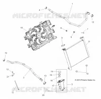 REFROIDISSEMENT SYSTEM   A11DX85FF (49ATVCOOL11SPTRG850) pour Polaris SPORTSMAN TOURING EPS 850 INTL de 2011