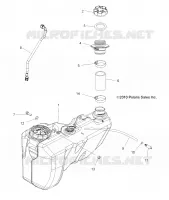 RESERVOIR DE CARBURANT   A11DX85FF (49ATVCARBURANT11SPTRG550) pour Polaris SPORTSMAN TOURING EPS 850 INTL de 2011