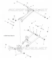 SUSPENSION ARRIERE   A11DX85FF (49ATVSUSPRR10SPXP550) pour Polaris SPORTSMAN TOURING EPS 850 INTL de 2011