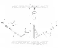 SYSTÈME DE TRANSMISSION, SELECTEUR DE VITESSE   A11DX85FF (49ATVGEARSELECT11SPTRG850) pour Polaris SPORTSMAN TOURING EPS 850 INTL de 2011