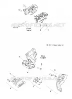 BRAKES, ETRIER DE FREIN AVANT AND REAR   V17XDAAA/XTAAA ALL OPTIONS (49VICCALIPER12CC) pour Polaris CROSS COUNTRY/TOURING de 2017