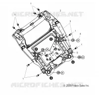 CARENAGES, FRONT SUPPORT ASM.   V17XDAAA/XTAAA ALL OPTIONS (49VICFAIRINGSPT10CC) pour Polaris CROSS COUNTRY/TOURING de 2017