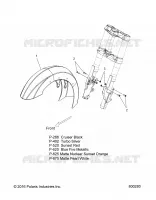 CARROSSERIE   GARDE BOUE AVANT   V17XDAAA/XTAAA ALL OPTIONS (800280) pour Polaris CROSS COUNTRY/TOURING de 2017