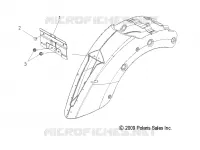 CHASSIS, LICENSE PLATE MOUNTING   V17XDAAA/XTAAA ALL OPTIONS (49VICLP10CC) pour Polaris CROSS COUNTRY/TOURING de 2017