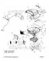 COFFRE ASM.   V17XTAAA ALL OPTIONS (800285) pour Polaris CROSS COUNTRY/TOURING de 2017