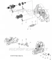 DRIVE TRAIN, FOURCHETTES DE SELECTION AND DRUM   V17XDAAA/XTAAA ALL OPTIONS (49VICSHIFTFORK13VGS) pour Polaris CROSS COUNTRY/TOURING de 2017