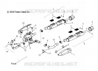 ECHAPPEMENT   V17XDAAA/XTAAA ALL OPTIONS (49VICEXHAUST10CC) pour Polaris CROSS COUNTRY/TOURING de 2017