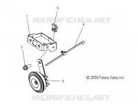 ELECTRICITE, HORN   V17XDAAA/XTAAA ALL OPTIONS (49VICHORN10CC) pour Polaris CROSS COUNTRY/TOURING de 2017