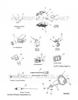 ELECTRICITE, SWITCHES, SENSORS AND COMPONENTS 2   V17XDAAA/XTAAA ALL OPTIONS (800292) pour Polaris CROSS COUNTRY/TOURING de 2017
