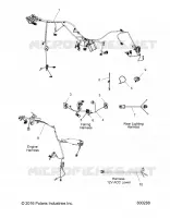 ELECTRICITE, WIRE HARNESSES   V17XDAAA/XTAAA ALL OPTIONS (800288) pour Polaris CROSS COUNTRY/TOURING de 2017