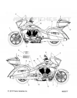 EMBLEMES   V17XDAAA/XTAAA ALL OPTIONS (800277) pour Polaris CROSS COUNTRY/TOURING de 2017