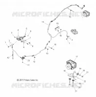 FREINS, FREIN LINE, REAR, ABS   V17XDAAA/XTAAA ALL OPTIONS (49VICFREINLINERR12CR) pour Polaris CROSS COUNTRY/TOURING de 2017