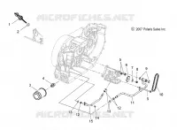 POMPE A HUILE MOUNTING AND DIPSTICK   V17XDAAA/XTAAA ALL OPTIONS (49VICOILPUMPMTG08VEGAS) pour Polaris CROSS COUNTRY/TOURING de 2017