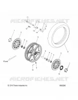 ROUES, FRONT, CAST   V17XDAAA/XTAAA ALL OPTIONS (800290) pour Polaris CROSS COUNTRY/TOURING de 2017