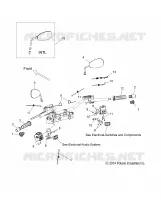 STEERING, HANDLEBAR ASM. AND CONTROLS   V17XDAAA/XTAAA ALL OPTIONS (49VICHANDLEBARASM15CC) pour Polaris CROSS COUNTRY/TOURING de 2017