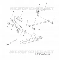 SYSTÈME DE TRANSMISSION, SHIFT LINKAGE   V17XDAAA/XTAAA ALL OPTIONS (49VICSHIFTLINK11CC) pour Polaris CROSS COUNTRY/TOURING de 2017