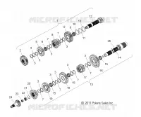 SYSTÈME DE TRANSMISSION, TRANSMISSION   V17XDAAA/XTAAA ALL OPTIONS (49VICTRANS12VGS) pour Polaris CROSS COUNTRY/TOURING de 2017