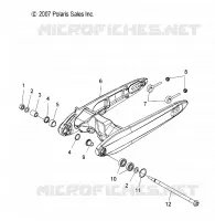 BRAS OSCILLANT   V17CWAAB/CWBAB ALL OPTIONS (49VICSWINGARM08VEGAS) pour Polaris HIGH BALL ALL de 2017