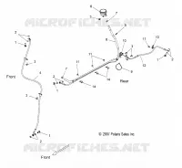 DURITES DE FREIN AND RESERVOIR   V17CWAAB/CWBAB ALL OPTIONS (49VICBRAKELINE08VEGAS) pour Polaris HIGH BALL ALL de 2017