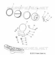 ELECTRICITE, SPEEDOMETER   V17CWAAB/CWBAB ALL OPTIONS (49VICSPEEDO12HB) pour Polaris HIGH BALL ALL de 2017