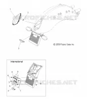 ELECTRICITE, TAILLIGHT AND LICENSE PLATE LIGHT   V17CWAAB/CWBAB ALL OPTIONS (49VICTAILLIGHT10VGS) pour Polaris HIGH BALL ALL de 2017