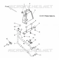 ENGINE, SYSTÈME REFROIDISSEMENT D'HUILE SYSTEM   V17CWAAB/CWBAB ALL OPTIONS (49VICOILCOOLING11HMR) pour Polaris HIGH BALL ALL de 2017