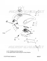 RESERVOIR DE CARBURANT   V17CWAAB/CWBAB ALL OPTIONS (800237) pour Polaris HIGH BALL ALL de 2017