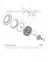ROUES, FRONT (LACED)   V17CWAAB/CWBAB ALL OPTIONS (800269) pour Polaris HIGH BALL ALL de 2017