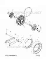 ROUES, REAR (LACED)   V17CWAAB/CWBAB ALL OPTIONS (800021) pour Polaris HIGH BALL ALL de 2017