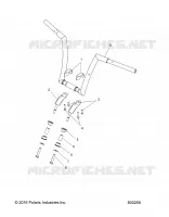 STEERING, FIXATION GUIDON   V17CWAAB/CWBAB ALL OPTIONS (800268) pour Polaris HIGH BALL ALL de 2017