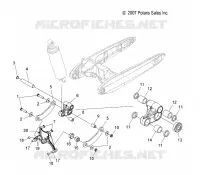 SUSPENSION ARRIERE ASM.   V17CWAAB/CWBAB ALL OPTIONS (49VICSUSPRR08VEGAS) pour Polaris HIGH BALL ALL de 2017