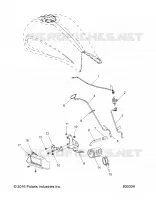 SYSTÈME D'ALIMENTATION, EVAP SYSTEM (CA)   V17CWAAB/CWBAB (800304) pour Polaris HIGH BALL ALL de 2017