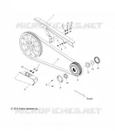 SYSTÈME DE TRANSMISSION, DRIVE SPROCKET, BELT, AND GUARDS   V17CWAAB/CWBAB ALL OPTIONS (49VICDRVBELT15VGS) pour Polaris HIGH BALL ALL de 2017