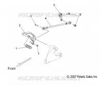 SYSTÈME DE TRANSMISSION, SHIFT LINKAGE   V17CWAAB/CWBAB (49VICSHIFTLINK08HMR) pour Polaris HIGH BALL ALL de 2017