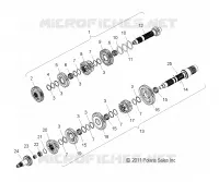 SYSTÈME DE TRANSMISSION, TRANSMISSION   V17CWAAB/CWBAB ALL OPTIONS (49VICTRANS12VGS) pour Polaris HIGH BALL ALL de 2017