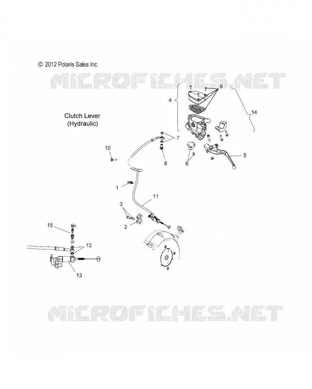 STEERING, LEVIER D'EMBRAYAGE - V16SW36 ALL OPTIONS (49VICCLUTCHLVR13VN) Polaris VICTORY MOTOCYCLES autre 2016 VISION  VISION ALL OPTIONS  (R03) - V16SW36